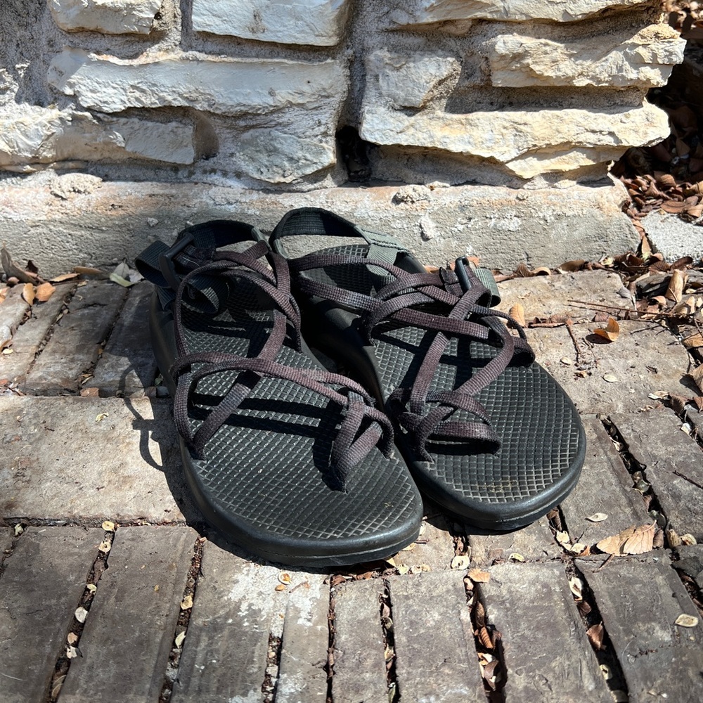 Chacos all black sandals size 9M soles brand new!